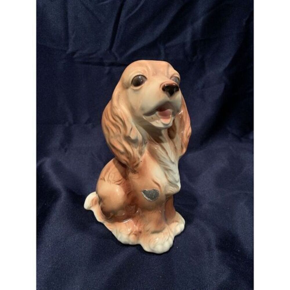 vintage royal copley cocker spanial dog planter 8‎ in tall